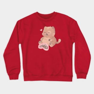 Chocolate Candy Box Cat Crewneck Sweatshirt